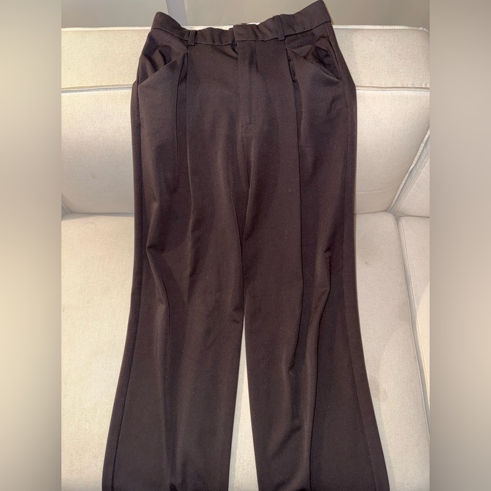 Brown Wide-Leg Trousers